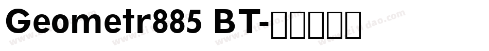 Geometr885 BT字体转换